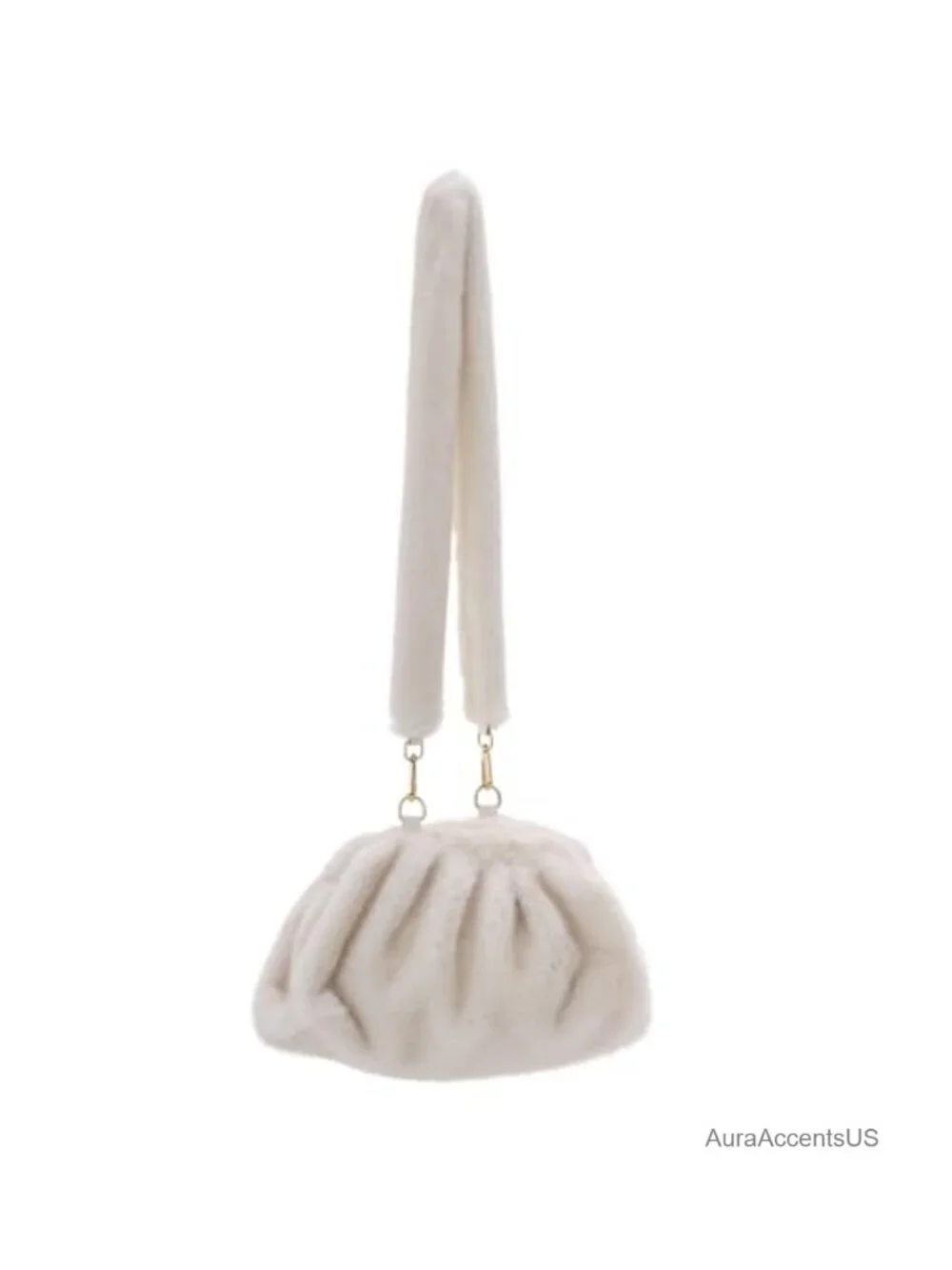 Faux Fur Shoulder Bag Fuzzy Hobo Purse Plush Crossbody Handbag